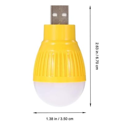 PowerMaster PM-34389 USB Beyaz Gece Lambası Mini Ampul Aydınlatma