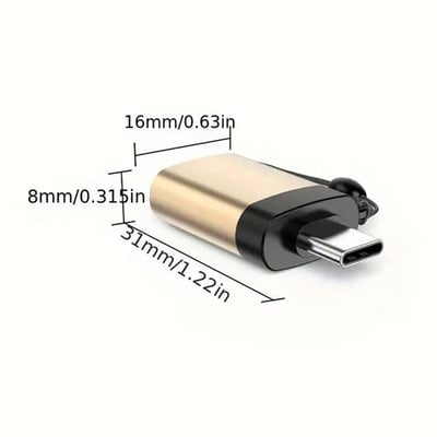 PowerMaster PM-3826 USB-A TO Type-C OTG Çevirici Adaptör