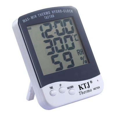 PowerMaster PM-6233 Dijital Termometre Oda Tipi Ekranlı Sıcaklık Saatli Nem Ölçer