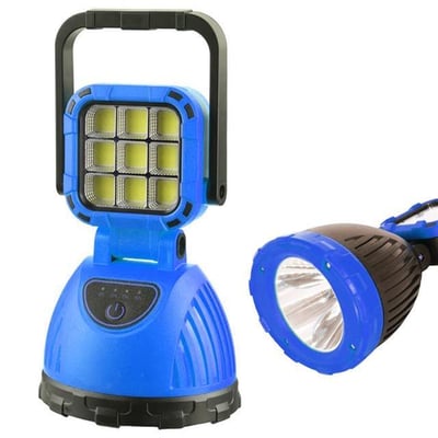 Powermaster PM-8033C 6 Modlu El Feneri ve Işıldak Acil Durum Lambası Solar Şarjlı