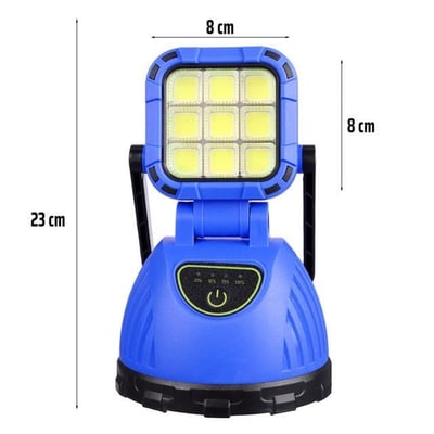 Powermaster PM-8033C 6 Modlu El Feneri ve Işıldak Acil Durum Lambası Solar Şarjlı