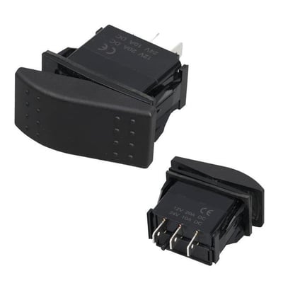 PowerMaster Sembolsüz Işıksız 3 Pinli On-Off 12-24V Marin Switch