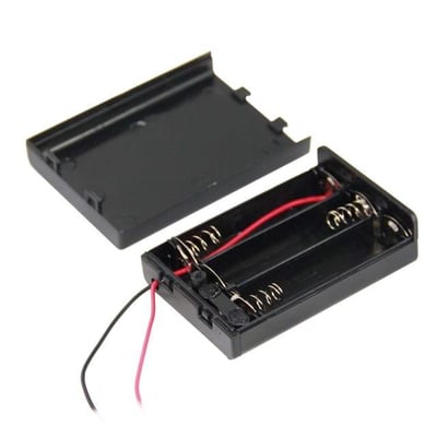 Powermaster  3lü AA Kapaklı Switchli Pil Yuvası (IC-233E)