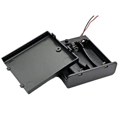Powermaster  4lü AA Kapaklı Switchli Pil Yuvası (IC-233F)