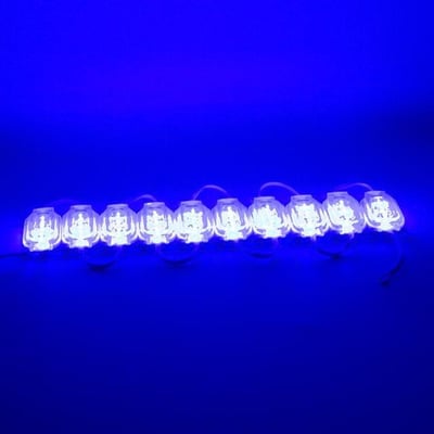 Powermaster 12 Volt 0.6 Watt Mavi 2835 65 X 25 Mm IP65 120 Lümen 160 Derece Modül Led