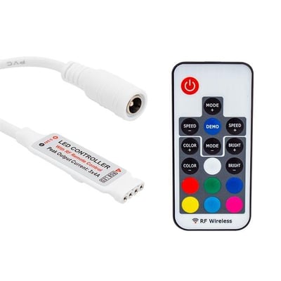 Powermaster 12 Volt RF Küçük Modüllü Uzak Mesafe Algılamalı Led Kontrol Cihazı