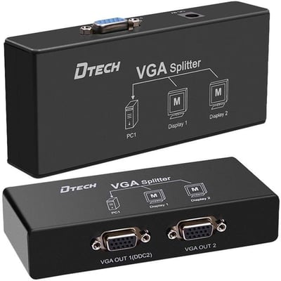 Powermaster 2 Port 250 Mhz (1920X1080) VGA Splitter Dağıtıcı DF-2502