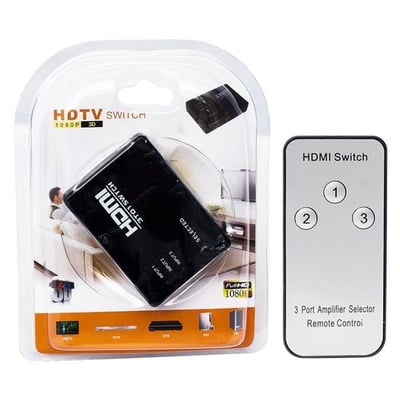 Powermaster 3 Giriş 1 Çıkış HDMI Switcher Toplayıcı PM-6853