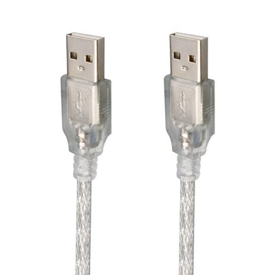 Powermaster 3 Metre Usb Erkek-Erkek Kablo Şeffaf