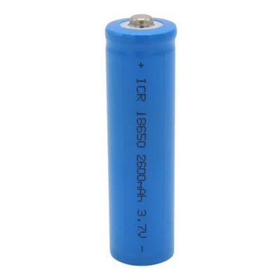 PowerMaster PM-17646 3.7 Volt 2600mAh LI-ION 18650 Başlıklı Şarj Edilebilir Lityum Pil