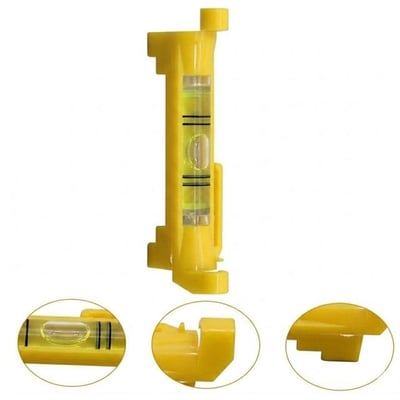 Powermaster Askı Aparatları İçin Asma Tip Sarı Kasalı İp Su Terazisi