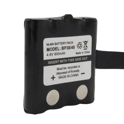 Powermaster BP38/40 NI-MH 4.8 Volt 700mAh Cobra Telsiz Pili Şarj Edilebilir Şarjlı 4xAAA