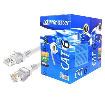 Powermaster Cat6 23 AWG 100 Metre Ethernet Network Kablosu