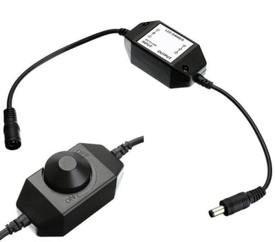 Powermaster DC12V-DC24V 2A Tek Renkli Işık Şiddeti Kontrolü Şerit Led Dimmer PM-4612