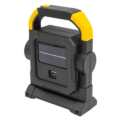 Powermaster HC-7078-D Üç Çalışma Modlu Şarjlı 40 SMD Ledli Taşınabilir Solar Panelli Lamba