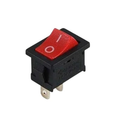 Powermaster IC-125B-1 Mini Kırmızı Işıksız ON-OFF Anahtar