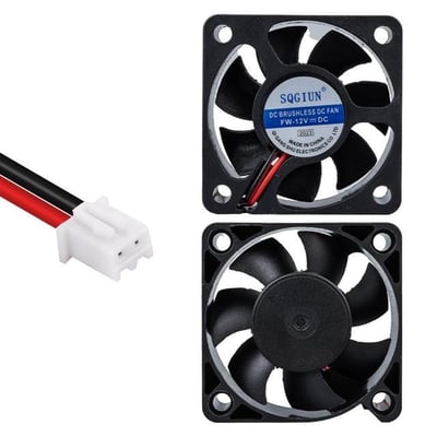 Powermaster IC-216 2P Kablolu 50X50X15 Mm 12 Volt Fırçasız DC Kasa Fanı