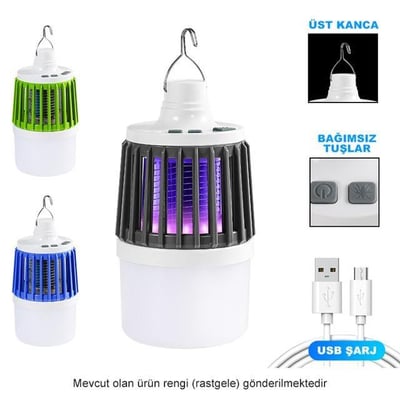 Powermaster MX-858 USBli Sinek Öldürücü Özellikli 3 Modlu Şarjlı Kamp Feneri