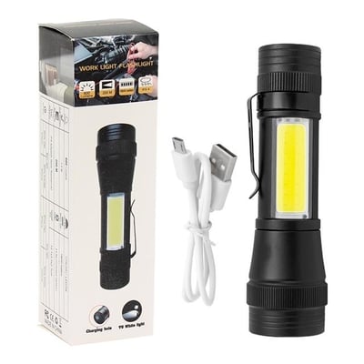 Powermaster PM-14622 Metal 4 Işık Modlu Su Geçirmez 3400 Lümen Power Ledli Şarjlı El Feneri