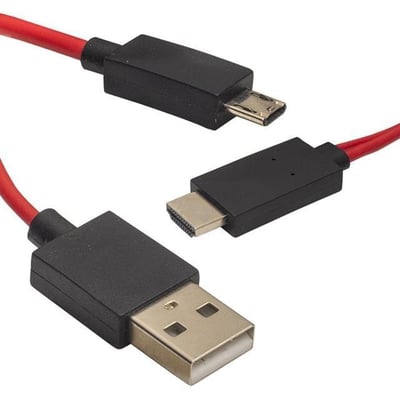 Samsung Galaxy S5 Uyumlu 11-Pin Micro USB - HDMI HDTV Görüntü ve Ses Aktarım Kablosu