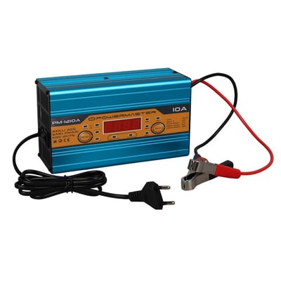 Powermaster PM-1210A 12 Volt Max 10 Amper LCD Ekranlı Akıllı Akü Şarj Cihazı