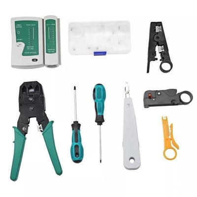 Powermaster PM-15953 RJ9-RJ11-RJ45 3lü Penseli Kablo Test ve Onarım Seti