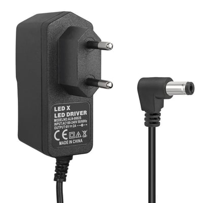 Powermaster PM-16738 6 Volt - 2 Amper 5.5*2.5 Mm Uçlu Plastik Kasa Priz Tipi Adaptör