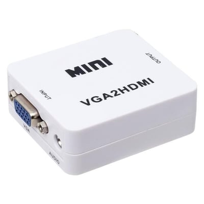 Powermaster PM-18698 VGA To HDMI Ses Girişli Mini Model Dönüştürücü