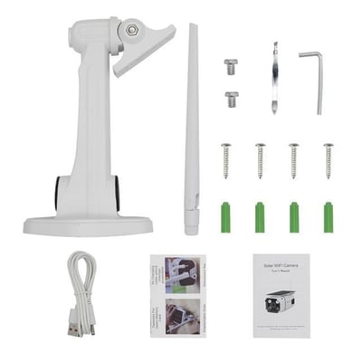 Powermaster PM-19469 1080P Antenli Metal Kasa  Solar Wifi IP Kamera