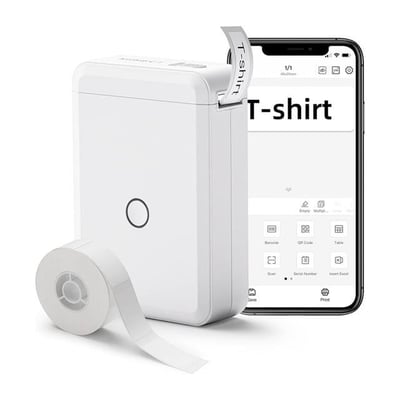 Powermaster PM-20343 Kablosuz Taşınabilir Bluetoothlu Etiket Makinesi