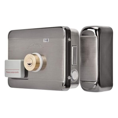 Powermaster PM-22584 Akıllı RFID Kartlı Anahtarlı Uzaktan Kumandalı Elektronik Çelik Kapı Kilidi + Karşılığı Seti