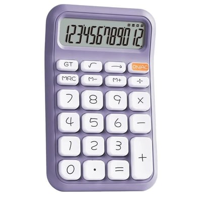 Powermaster PM-25411 Mor 12 Haneli Hesap Makinesi