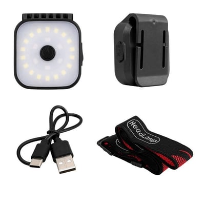Powermaster PM-25794 Çok Amaçlı Taşınabilir Klipsli ve Kafa Bantlı LED Işık ve El Feneri