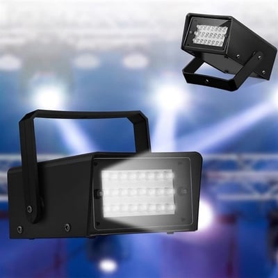 Powermaster PM-25925 Sese Duyarlı 32 Ledli Ayarlanabilir Yanıp Sönen Strobe Beyaz Sahne Işığı