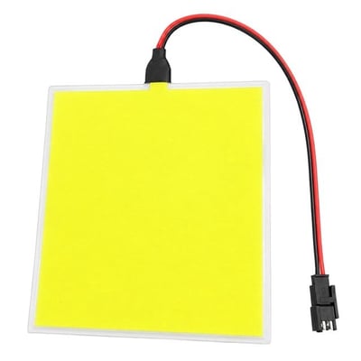 Powermaster PM-37725 100x100mm Elektrominesans (EL) 3V Led Panel Sarı Aydınlatmalı Esnek Yapı