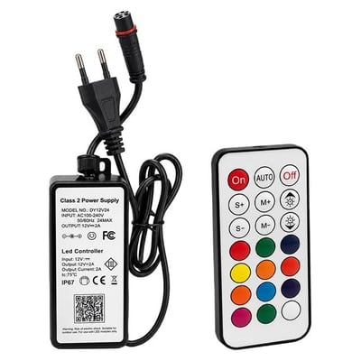 Powermaster PM-37795 Havuz ve Bahçe Şelale Başlığı 90cm RGB LEDli Uzaktan Kontrollü
