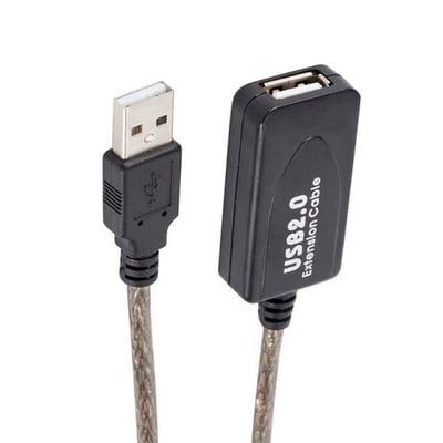 Powermaster PM-4493 5 Metre Şeffaf Korumalı USB 2.0 Uzatma Kablosu
