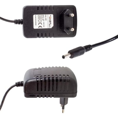 Powermaster PM-620 18 Volt - 1 Amper 3.5*1.35 Mm Uçlu Plastik Kasa Priz Tipi Adaptör