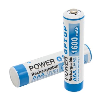 PowerMaster PM-9539 Ni-MH 1.2V 1600mAh AAA Şarj Edilebilir Şarjlı İnce Kalem Pil (2li Paket)