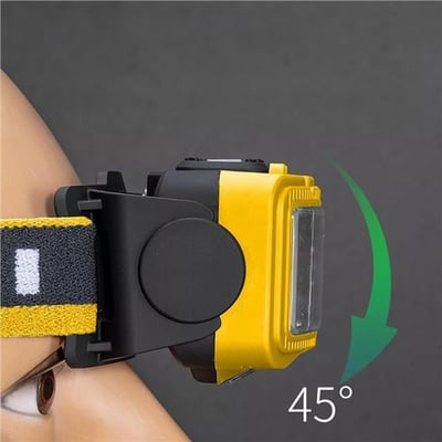 Powermaster S03 Sarı 10 Watt Sensörlü 11 Işık Modlu 24 Beyaz Smd + 6 Kırmızı Smd + 1 Power Ledli Kafa Lambası