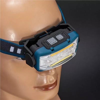 Powermaster S03 Sarı 10 Watt Sensörlü 11 Işık Modlu 24 Beyaz Smd + 6 Kırmızı Smd + 1 Power Ledli Kafa Lambası