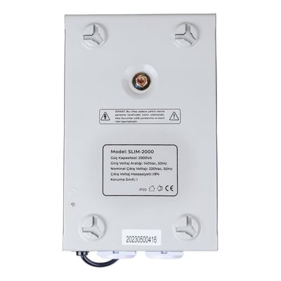 Powermaster SLIM-2000 Otomatik 2000 Watt Kombi Voltaj Regülatörü