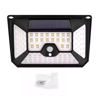 Powermaster YT-109 Hareket Sensörlü 3 Çalışma Modlu 109 SMD Led Solar Bahçe Duvar Aydınlatma Lambası