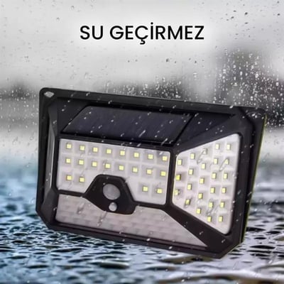 Powermaster YT-109 Hareket Sensörlü 3 Çalışma Modlu 109 SMD Led Solar Bahçe Duvar Aydınlatma Lambası