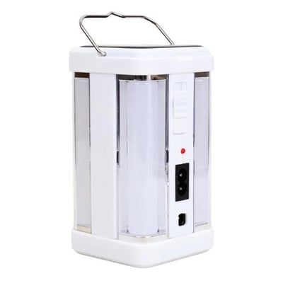 Powermaster PM-22402 Solar Panelli Şarjlı Kamp Feneri Masa Aydınlatma ve Işıldak Powerbank