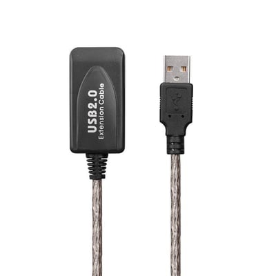 Powermaster PM-11426 15 Metre Şeffaf Korumalı USB 2.0 Uzatma Kablosu