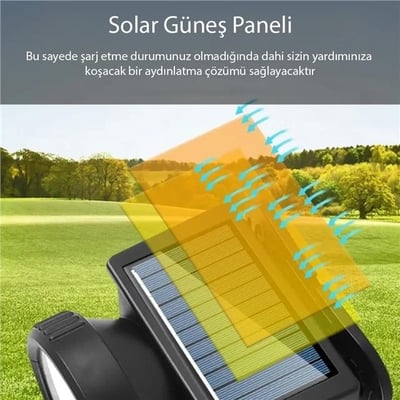 Powermaster WH-8868A Solar Kafa Lambası