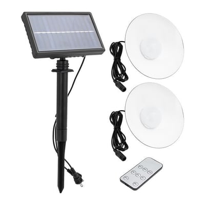 Powermaster XF-707-2 Kumandalı Solarlı 2 Lambalı Projektör