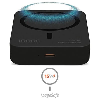 Powerway 10.000mAh PD15W Magsafe Kablosuz Wireless Taşınabilir Şarj Cihazı Siyah Powerbank TXM10