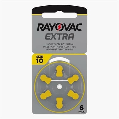 Rayovac 10 Numara Kulaklık Pili (6'lı Paket)